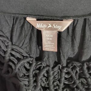 White Stag Black Textured Tank